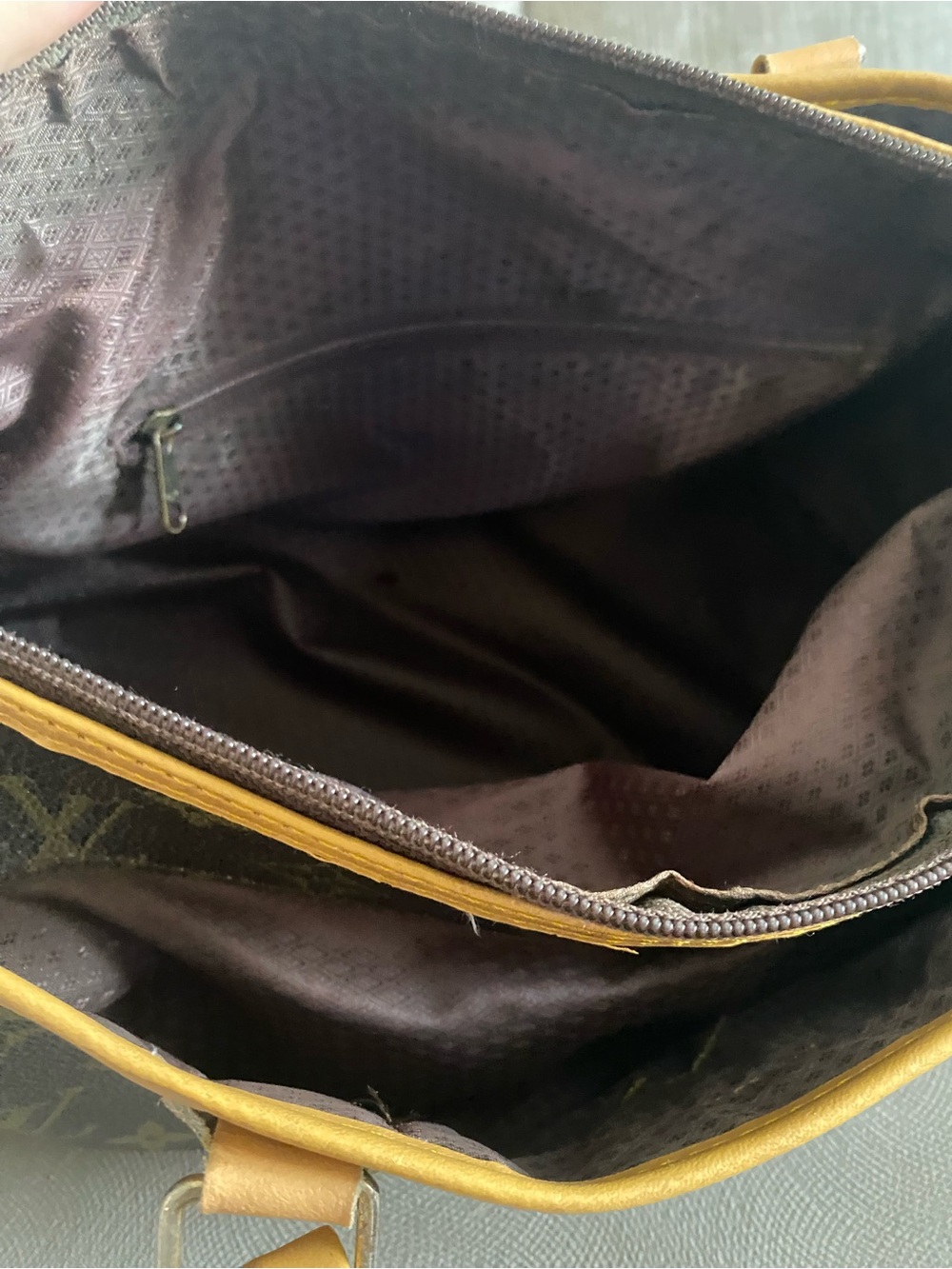 Brown Monogram Canvas Shoulder Bag with Tan Vachetta Trim - Picture 8 of 8